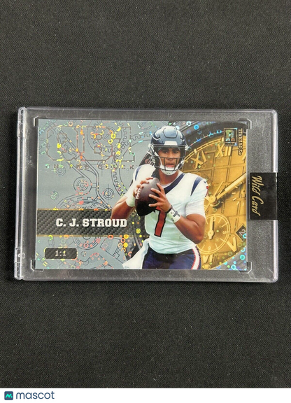 2023 Wild Card #OCW-CS2 C.J. Stroud QB1 Silver & Gold Watch 1/1 Rookie Texans