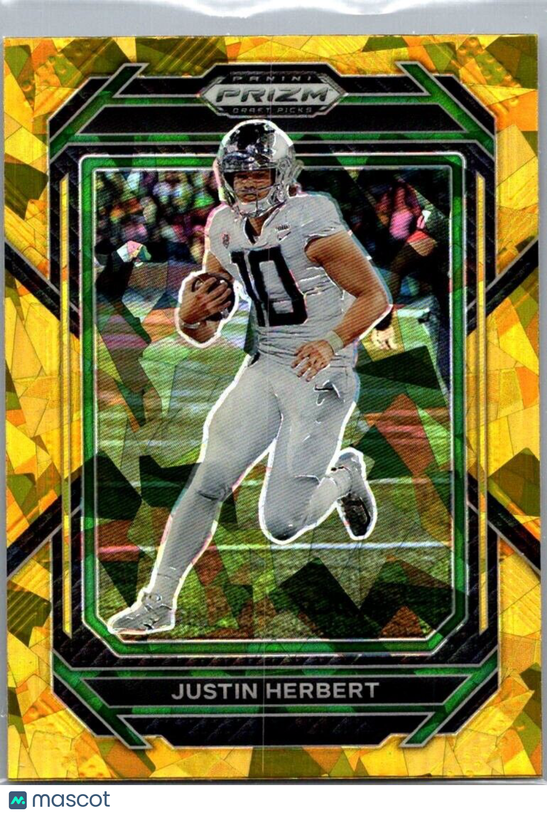 2023 Panini Prizm Draft Picks Gold Ice - #60 Justin Herbert