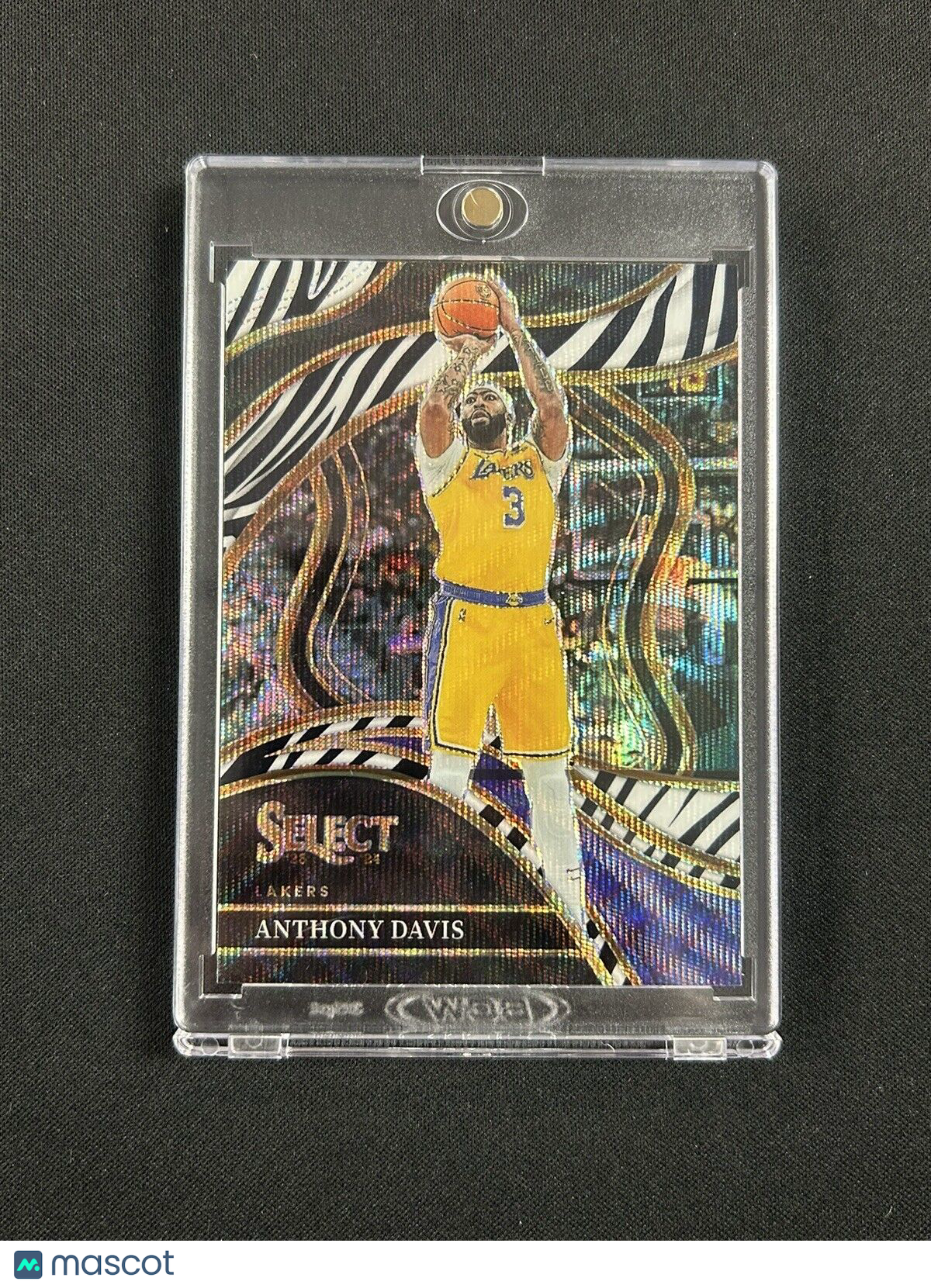 2023-24 Panini Select - Courtside Zebra Prizm #220 Anthony Davis