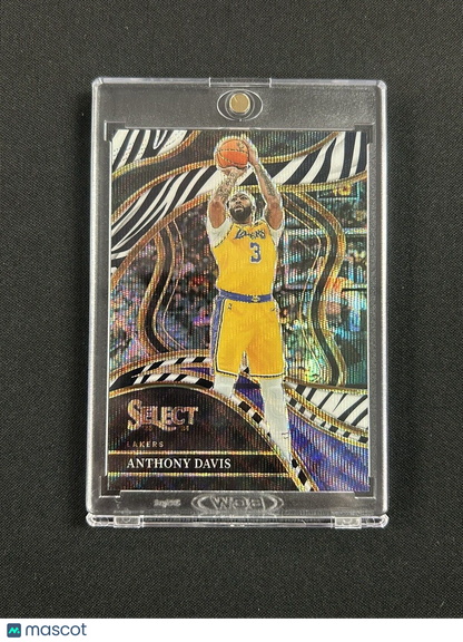 2023-24 Panini Select - Courtside Zebra Prizm #220 Anthony Davis