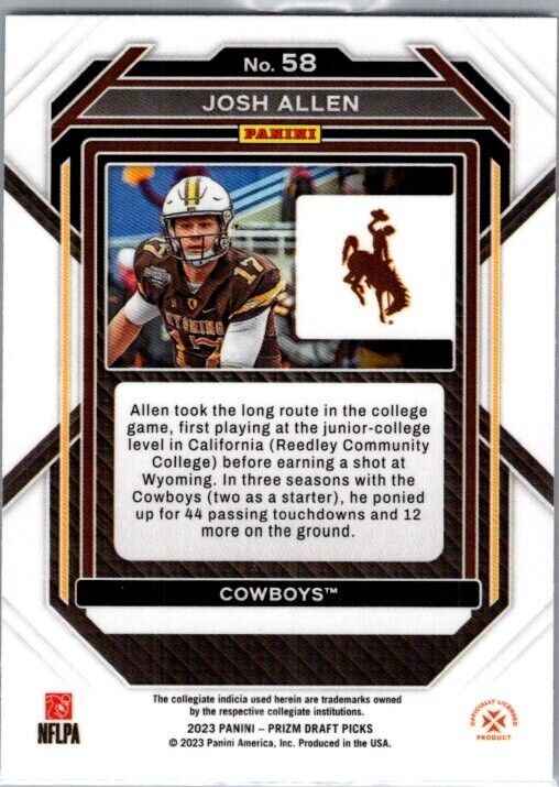 2023 Panini Prizm Draft Picks - #58 Josh Allen