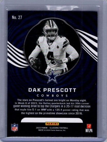 2023 Panini Illusions - #27 Dak Prescott Orange