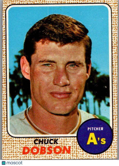 1968 Topps #62 Chuck Dobson VG-EX