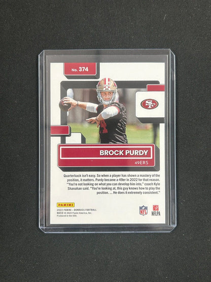 2022 Panini Donruss Rated Rookie #374 Brock Purdy