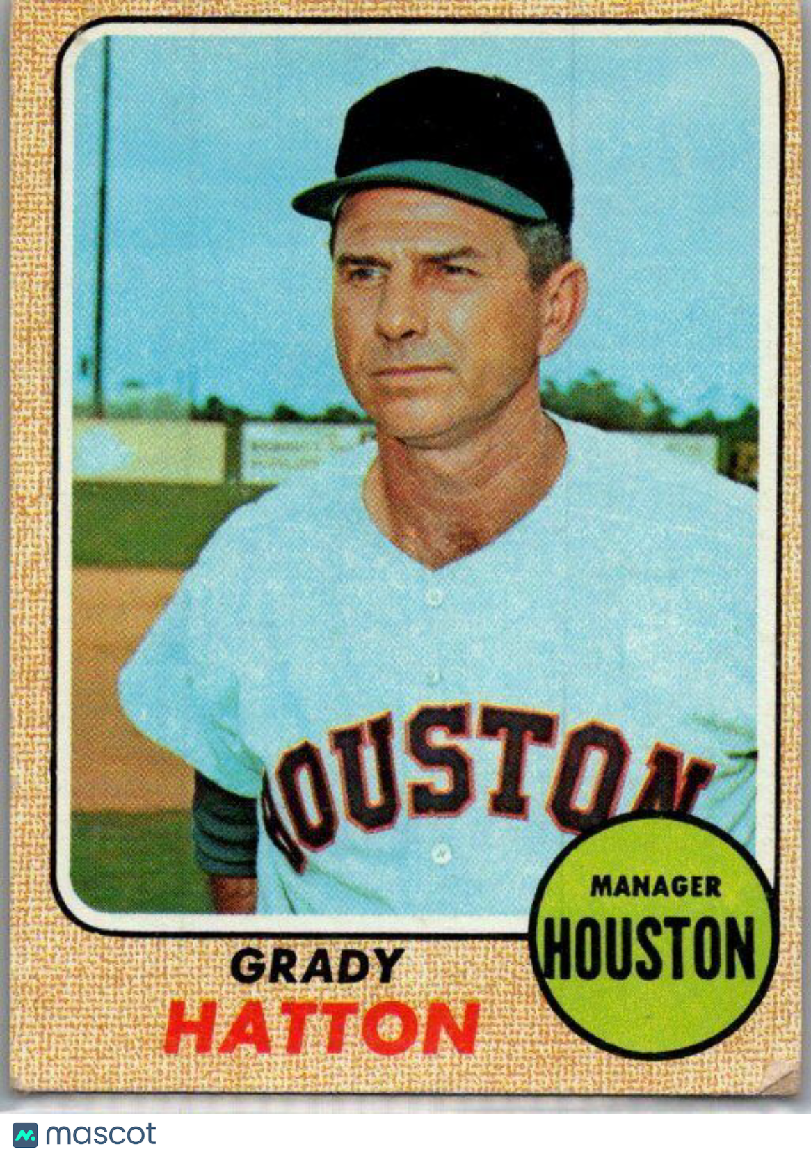 1968 Topps #392 Grady Hatton VG/EX