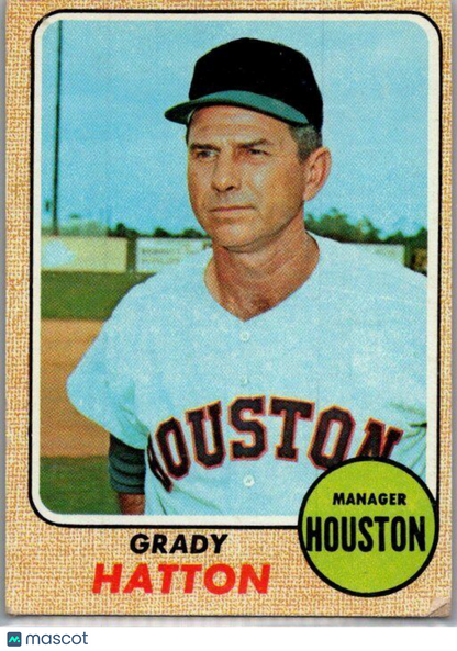 1968 Topps #392 Grady Hatton VG/EX