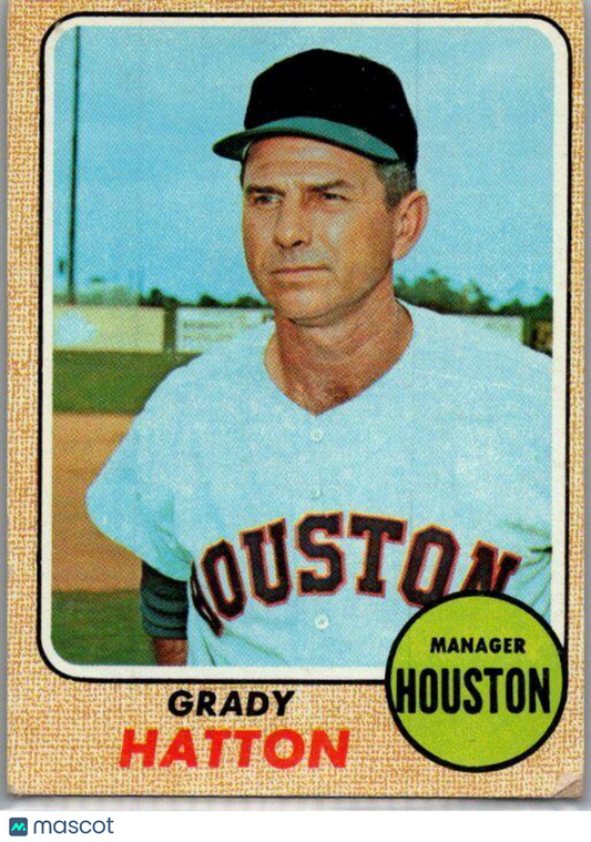 1968 Topps #392 Grady Hatton VG/EX