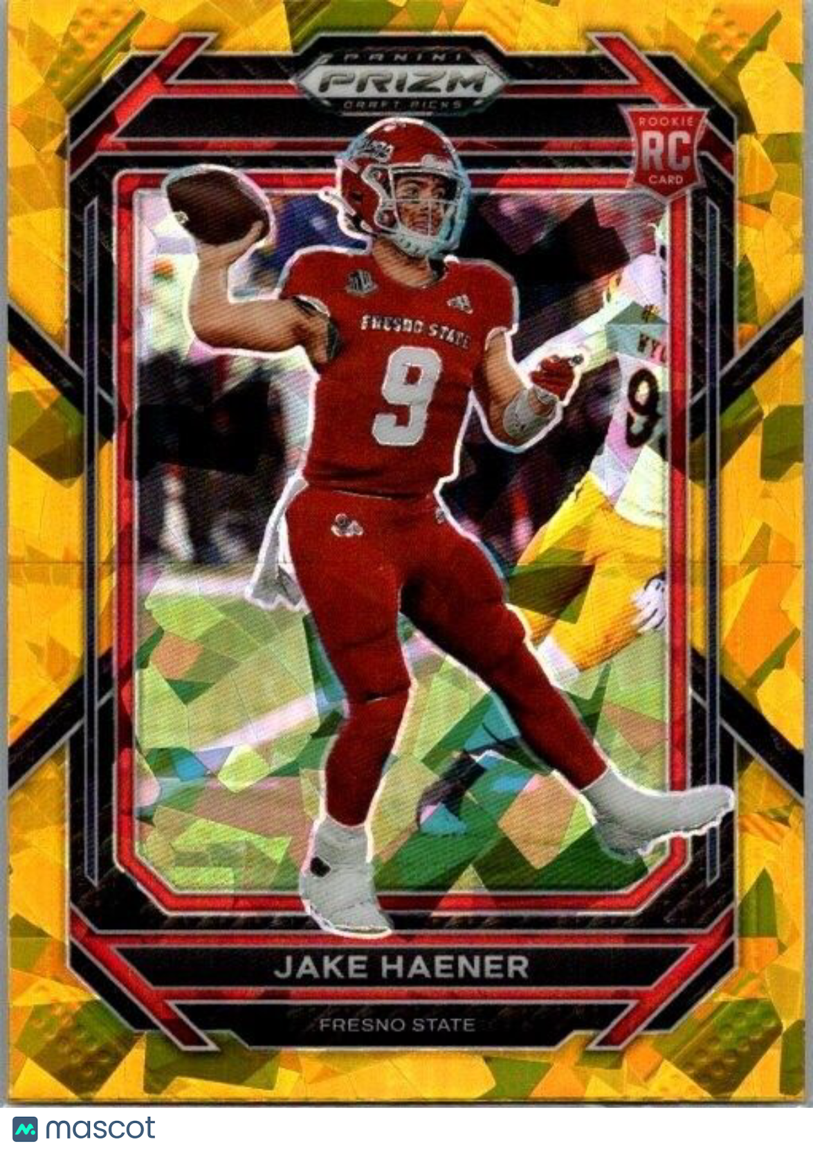 2023 Panini Prizm Draft Picks - Gold Ice Prizm #109 Jake Haener (RC)