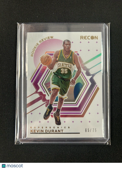 2023-2024 Panini Recon Rookie Review #12 Kevin Durant /75 Supersonics