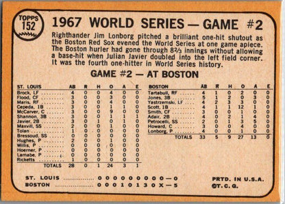 1968 Topps #152 World Series Game #2 - Yaz Smashes Two Homers