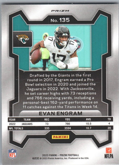 2023 Panini Prizm #135 Evan Engram Lazer