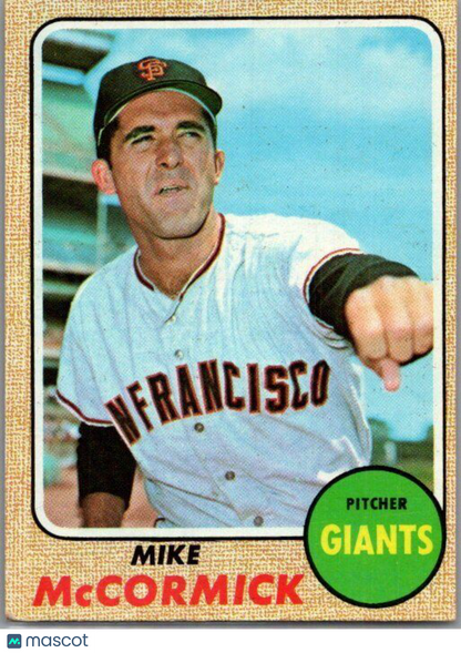 1968 Topps #400 Mike McCormick EX/NM