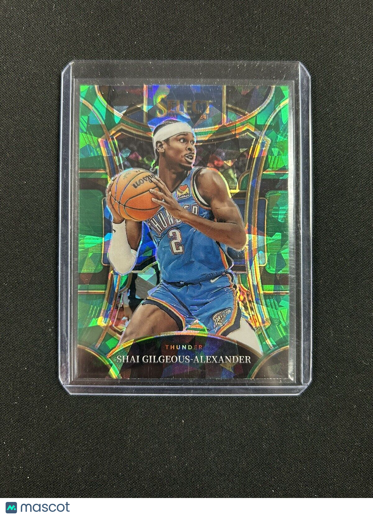 2023 Panini Select Mezzanine Green Cracked Ice Shai Gilgeous Alexander