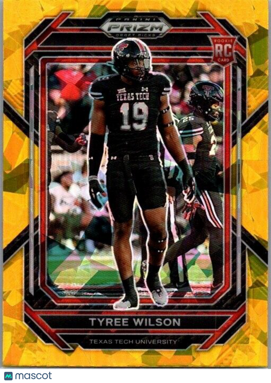 2023 Panini Prizm Draft Picks - Gold Ice Prizm #164 Tyree Wilson (RC)