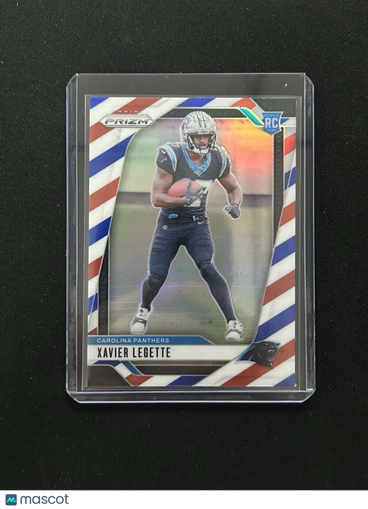 2024 Panini Prizm Red White and Blue #398 Xavier Legette RC