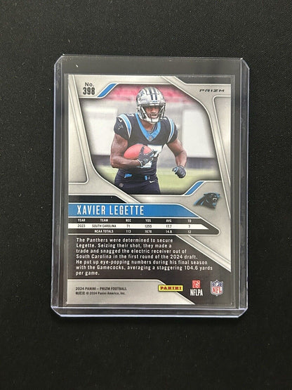 2024 Panini Prizm Red White and Blue #398 Xavier Legette RC