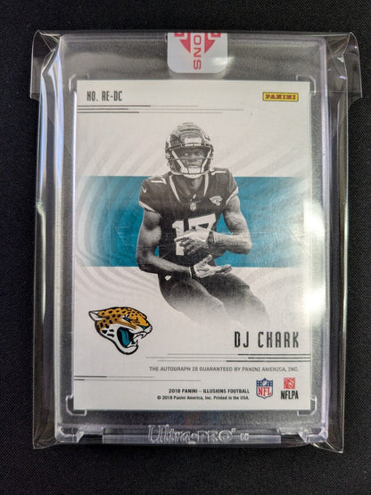 2018 PANINI ILLUSIONS ROOKIE ENDORSEMENTS GREEN DJ CHARK AUTO #'D 7/25