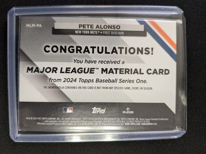 2024 Topps Series 1 - Major League Material #MLM-PA Pete Alonso (MEM)