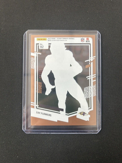 2023 Donruss Clearly Rated Rookie Zay Flowers  Bronze /75