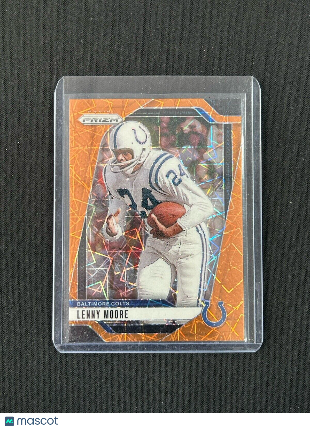 2024 Panini Prizm Orange Lazer #296 Lenny Moore