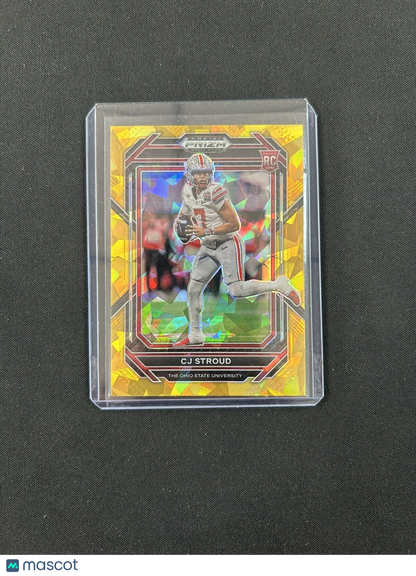 2023 Panini Prizm Draft Picks - Gold Ice Prizm #102 C.J. Stroud (RC)