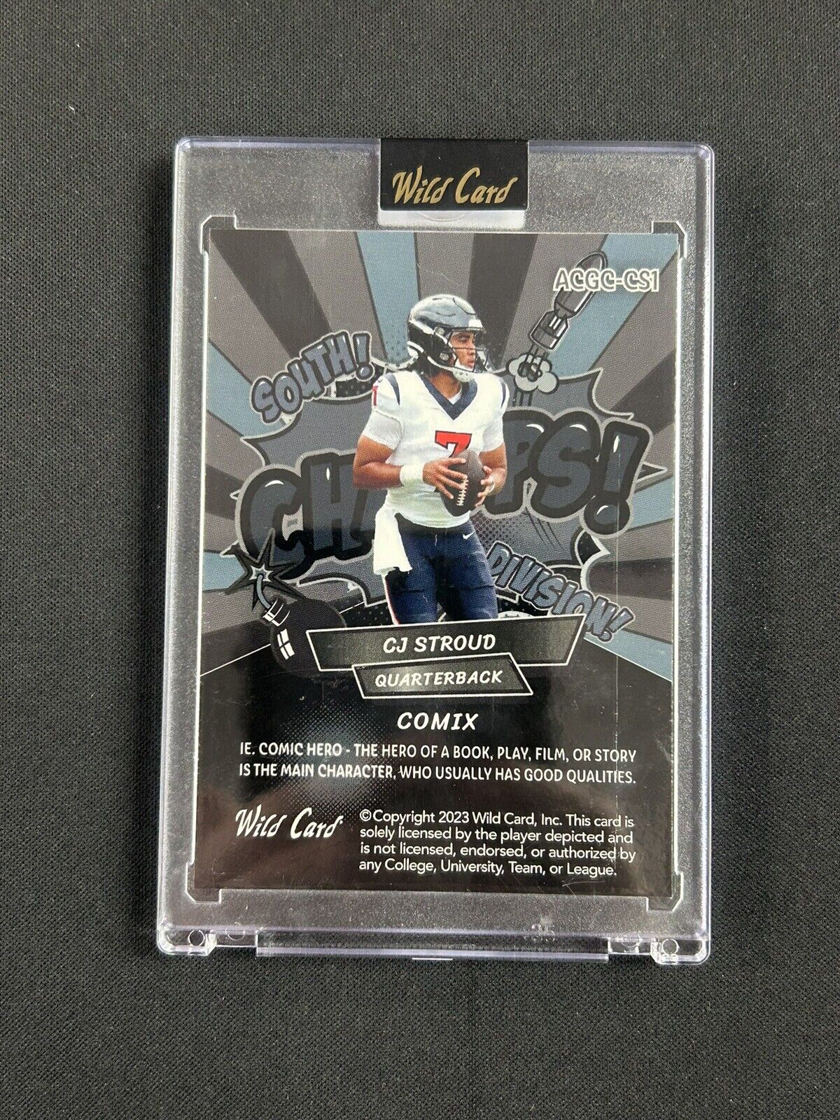 2023 Wild Card #ACGC-CS1 CJ Stroud Comix Black Scope /15 Rookie Texans