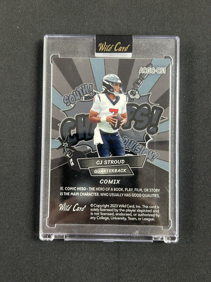 2023 Wild Card #ACGC-CS1 CJ Stroud Comix Black Scope /15 Rookie Texans