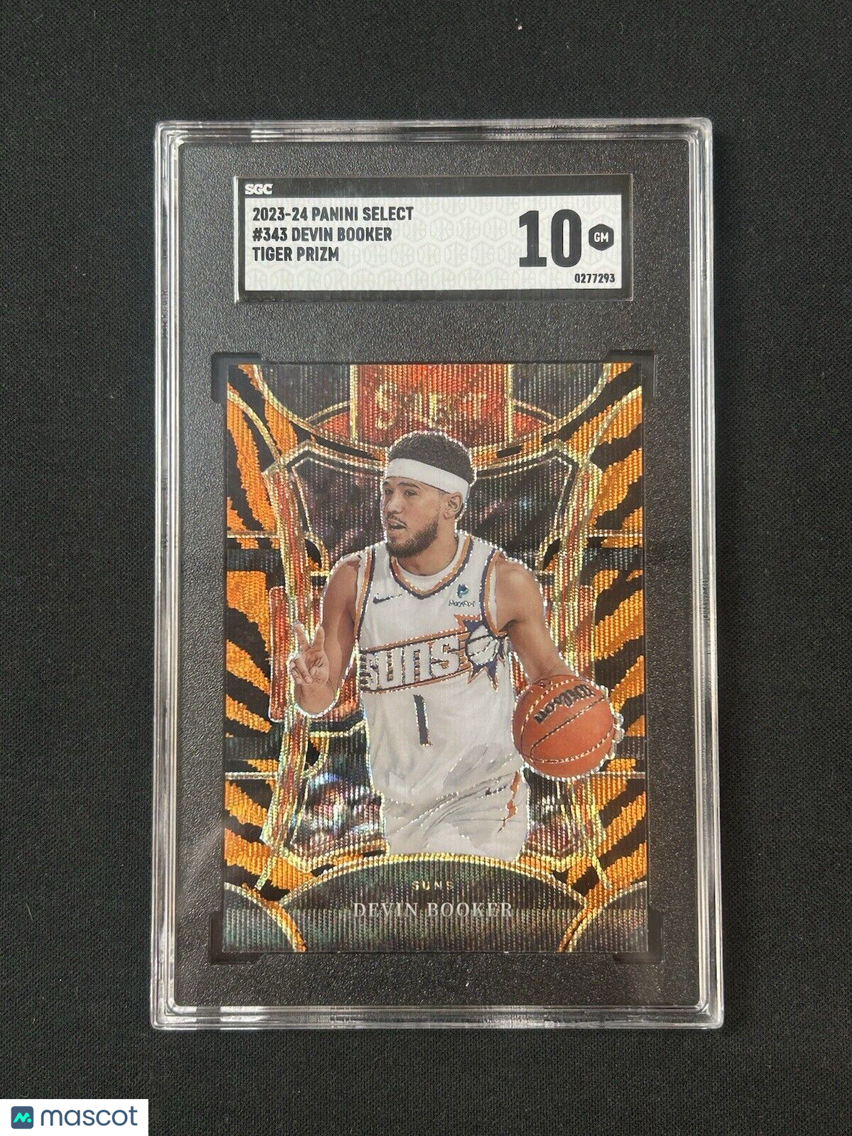 2023 Panini Select Tiger Prizm #343 Devin Booker SGC 10 GM