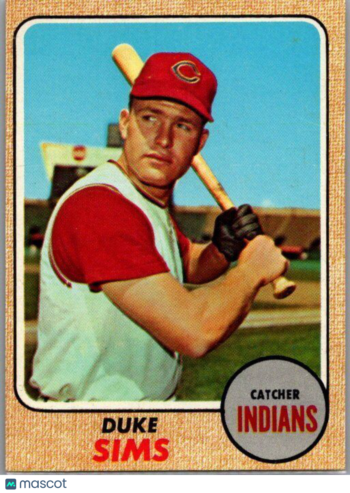 1968 Topps High Number #508 Duke Sims EX-NM