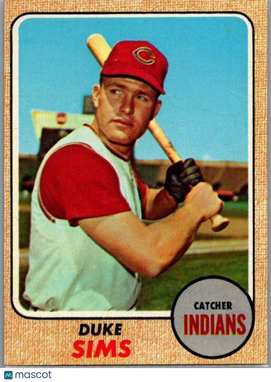 1968 Topps High Number #508 Duke Sims EX-NM