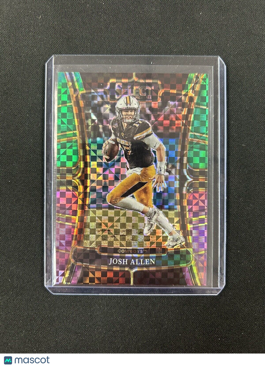 2023 Panini Select Draft Picks Josh Allen SP Green Squares /100 Card #27