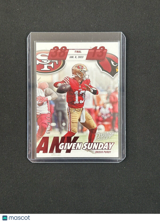 2023 Panini Prestige - Any Given Sunday Xtra Points Red #AGS-18 Brock Purdy /399