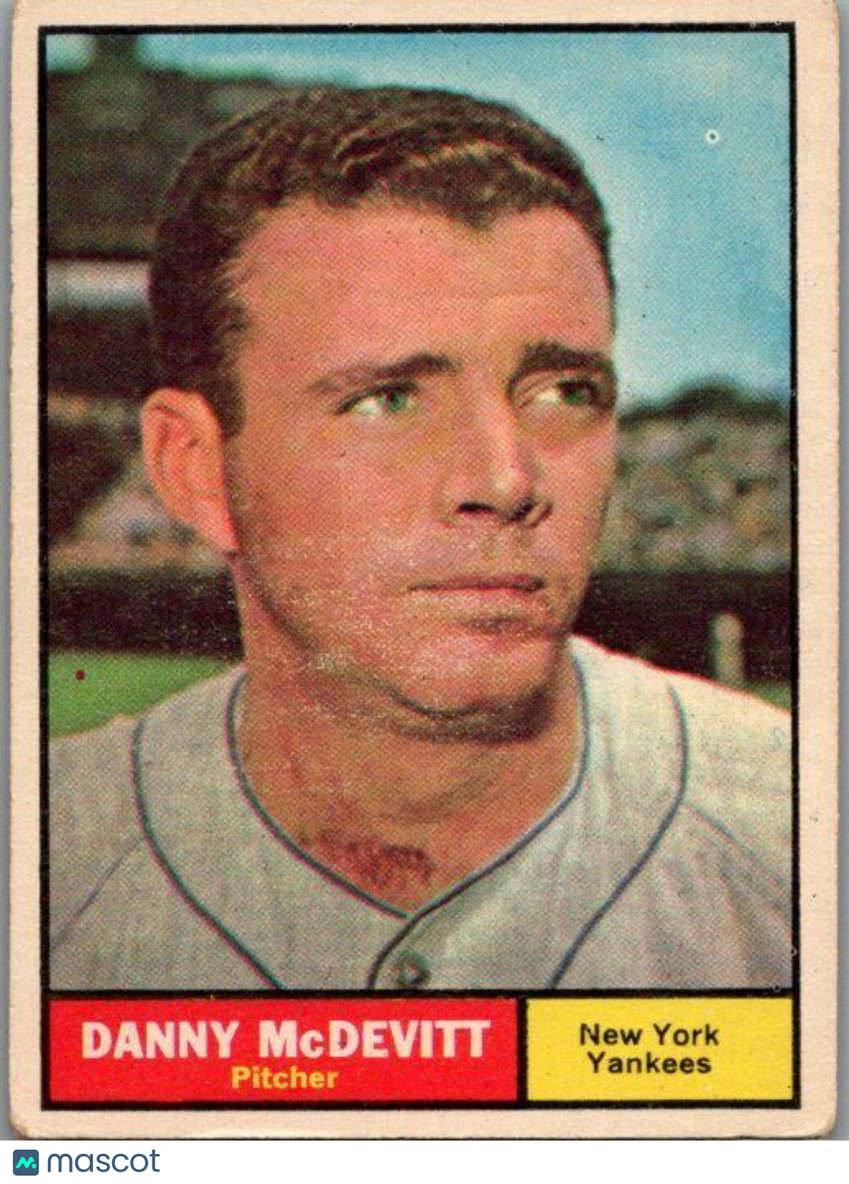 1961 Topps #349 Danny McDevitt