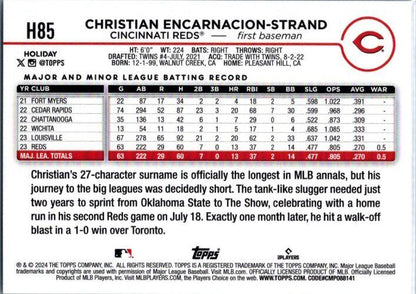 2024 Topps Holiday #H85 Christian Encarnacion-Strand