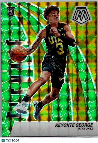 2023-24 Panini Mosaic Keyonte George #22 Elevate Green Mosaic Rookie