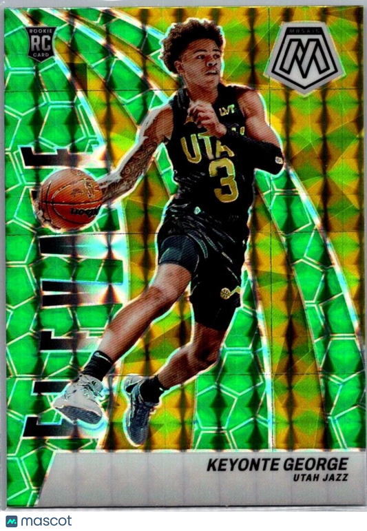 2023-24 Panini Mosaic Keyonte George #22 Elevate Green Mosaic Rookie