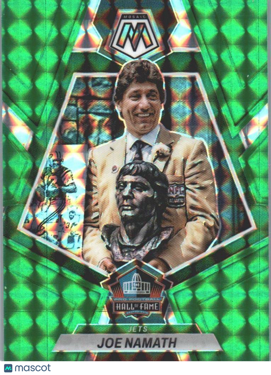 2023 Panini Mosaic #272 Joe Namath Green Mosaic