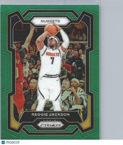 2023-24 Panini Prizm - Green Prizm #235 Reggie Jackson