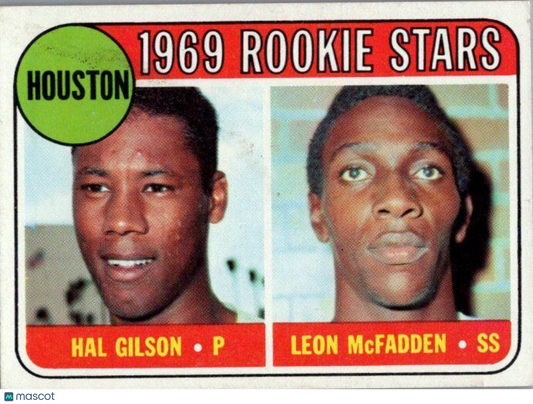 1969 Topps #156 Astros 1969 Rookie Stars (Hal Gilson / Leon McFadden)