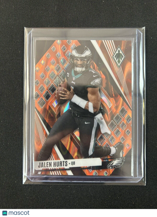 2023 Panini Phoenix Orange Seismic #24 Jalen Hurts /99  Eagles