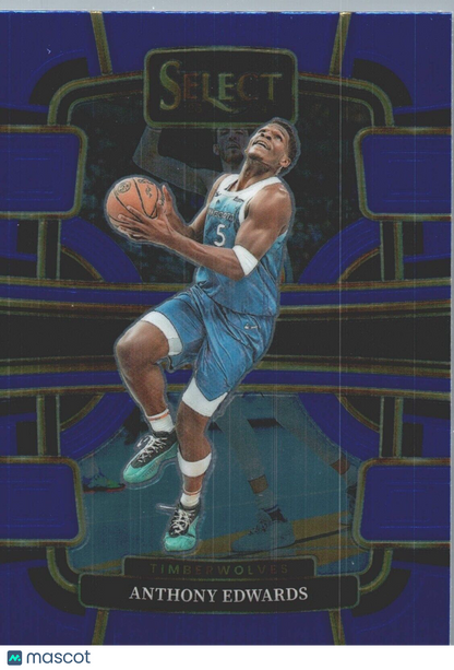 2023-24 Panini Select - Blue Concourse #37 Anthony Edwards