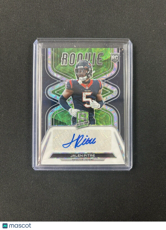 2022 Panini Spectra - Rookie Autographs Neon Green Prizm #17 Jalen Pitre /35...