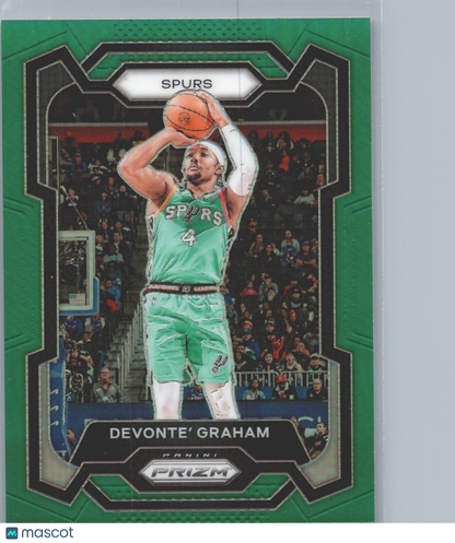 2023-24 Panini Prizm - Green Prizm #233 Devonte' Graham