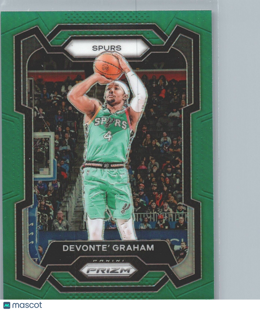 2023-24 Panini Prizm - Green Prizm #233 Devonte' Graham