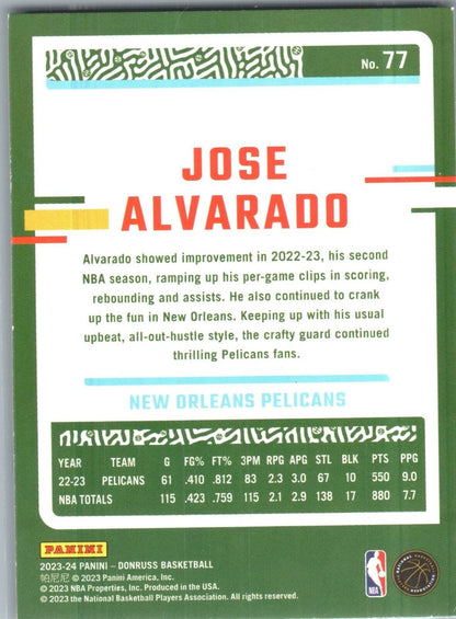 2023-24 Panini Donruss - #77 Jose Alvarado