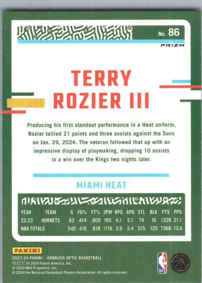 2023-24 Panini Donruss Optic - #86 Terry Rozier