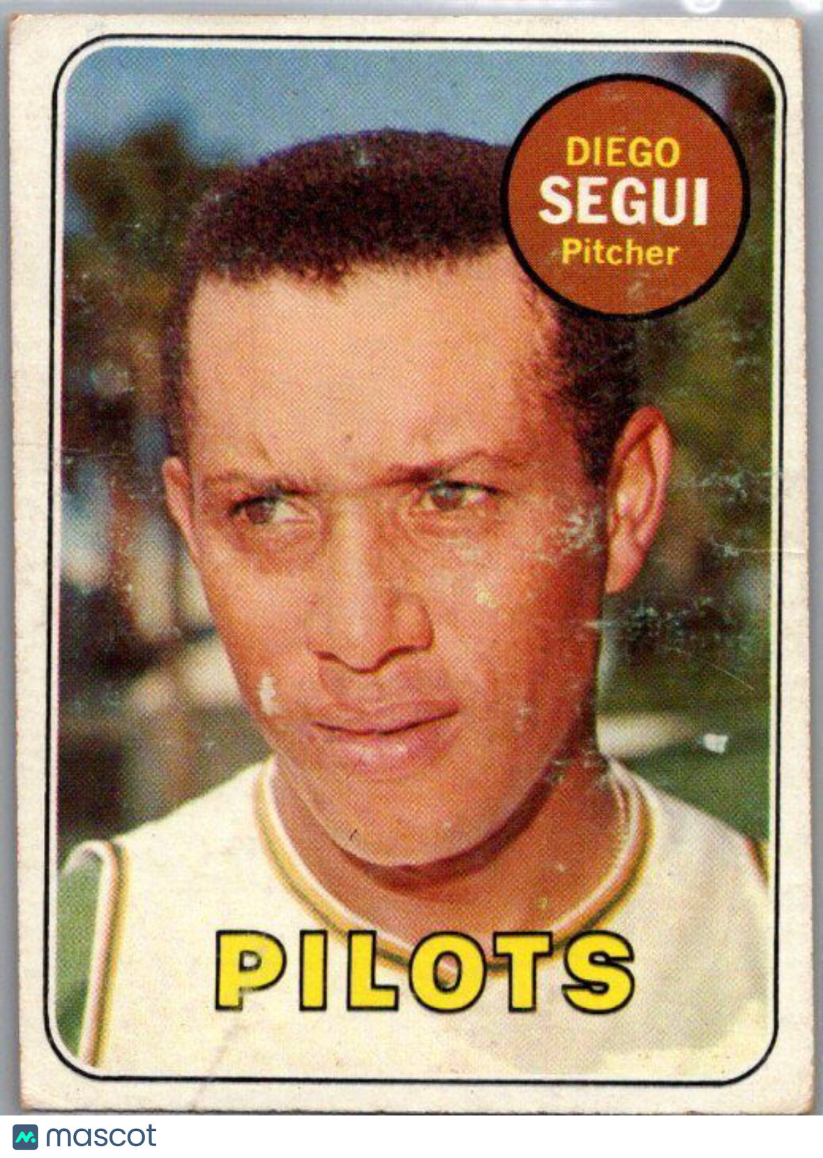 1969 Topps #511a Diego Segui first name in yellow