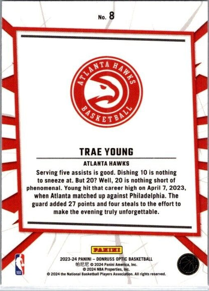 2023-24 Panini Donruss Optic - My House #8 Trae Young