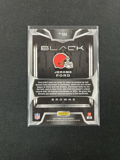 2022 Panini Black Jerome Ford Auto /199