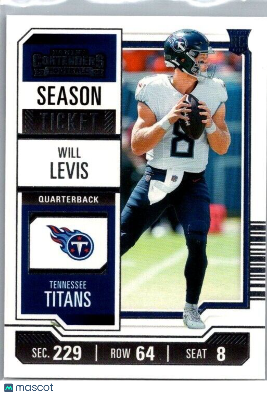 2023 Panini Contenders - Season Ticket #97 Will Levis (RC)